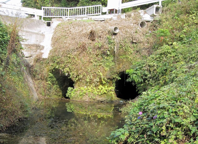宮内原用水の二穴式隧道群
