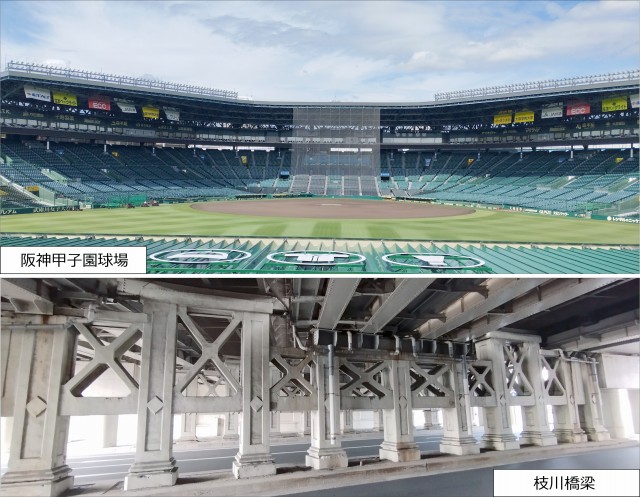 阪神甲子園球場・枝川橋梁