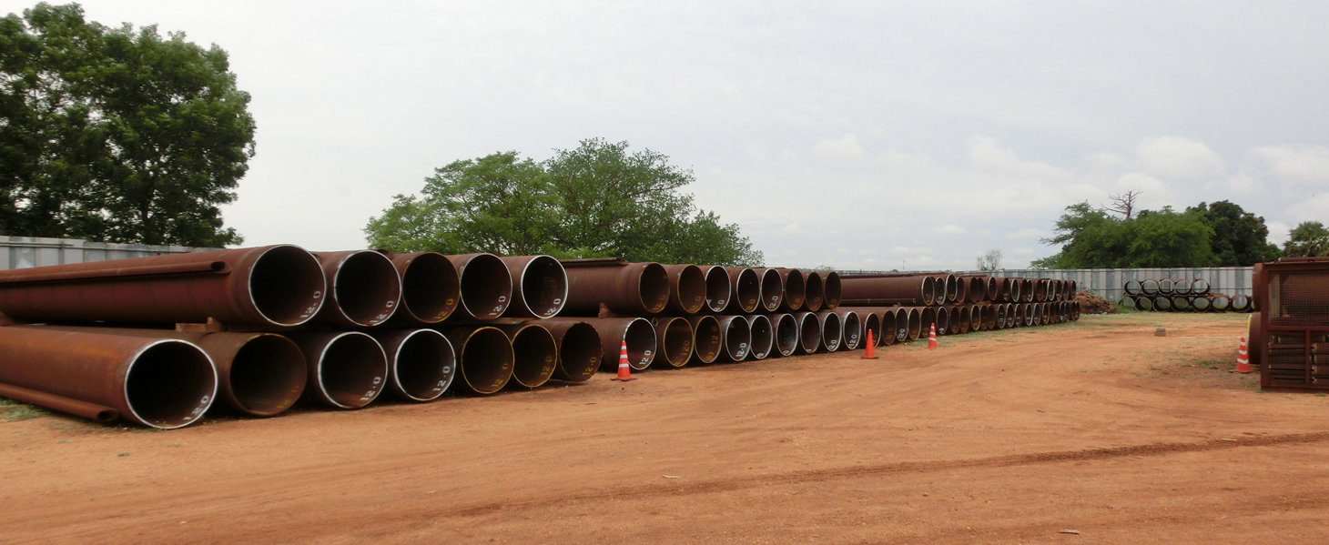 Photo 12: Steel Pipe Sheet Piles Exported from Vietnam
